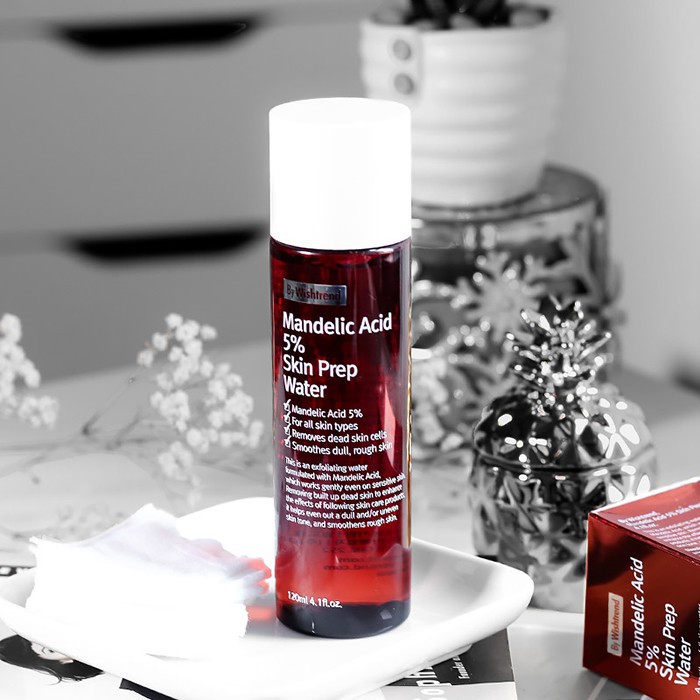 Nước hoa hồng BY WISHTREND MANDELIC ACID 5% SKIN PREP WATER 120ML