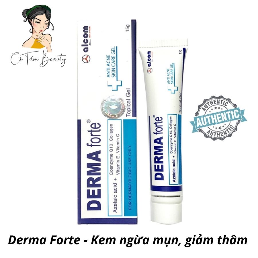 KEM NGỪA THÂM TRỊ MỤN TRỊ SẸO DERMA FORTE TUÝP 15G