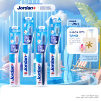[Giao màu ngẫu nhiên] Combo 4 Bàn chải đánh răng Jordan Clean Between lông siêu mềm 0.01 bảo vệ nướu nhạy cảm xuất xứ Na Uy