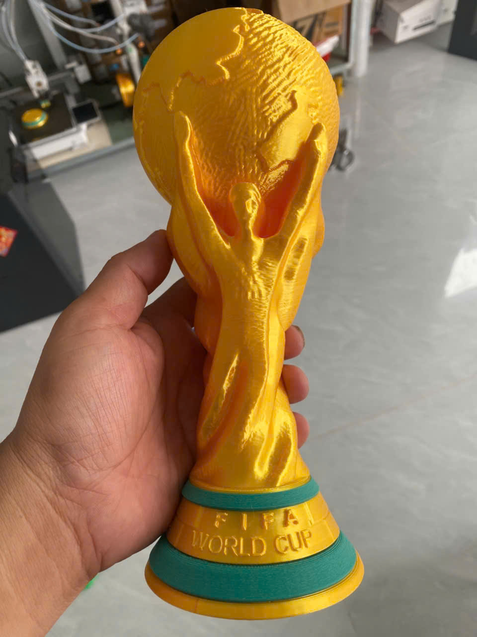 CÚP VÀNG WORLDCUP IN 3D – TRANG TRÍ ĐẸP MẮT QUÀ TẶNG Ý NGHĨA