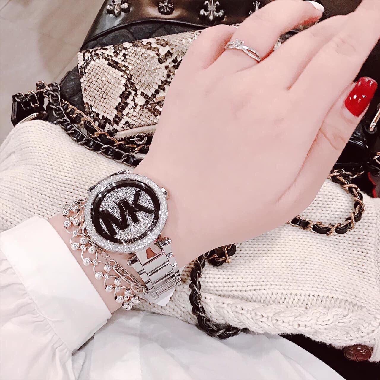 Đồng hồ nữ dây kim loại đeo tay thời trang chống nước cao cấp Michael Kors MK5925 Size 38 mm fullbox  shop kiwi