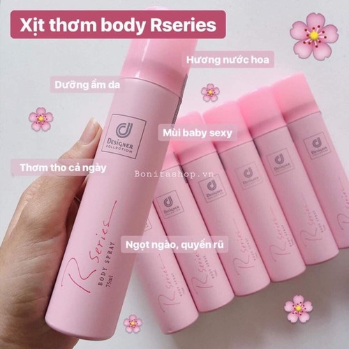 [Hcm]Xịt Khử Mùi Toàn Thân Rseries Hương Nước Hoa 75Ml Ngọt Ngào Quyến Rũ