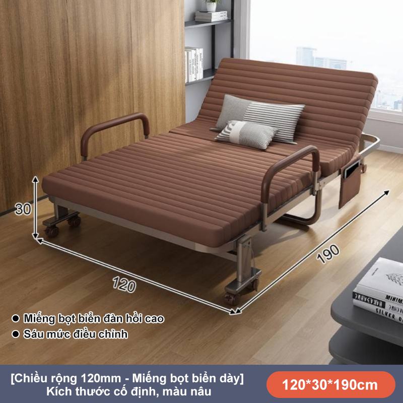 NES Giường Gấp Đa Chức Năng Di ĐộngGiường Xếp Điều Chỉnh Được Độ Ngả Khung Không cần cài đặ