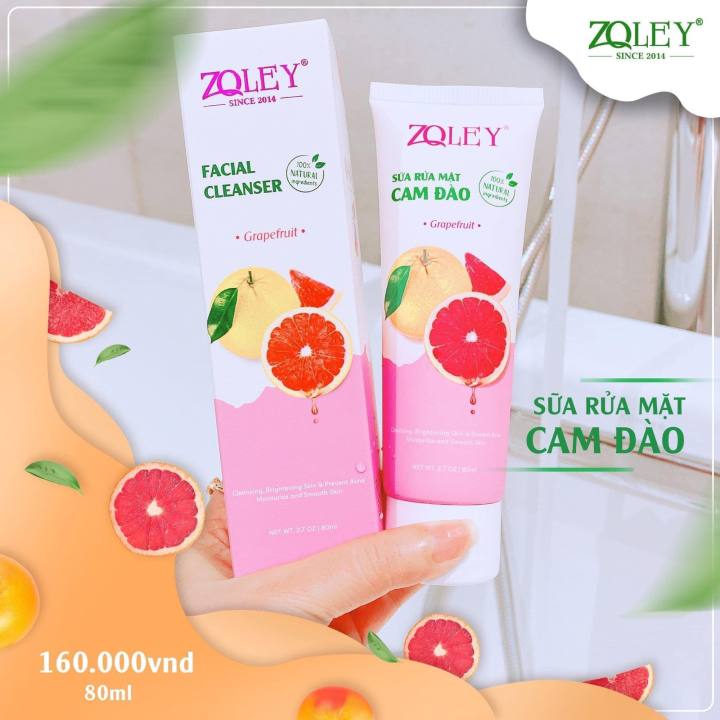 [Hcm]Sữa Rửa Mặt Cam Đào Zoley 80Ml