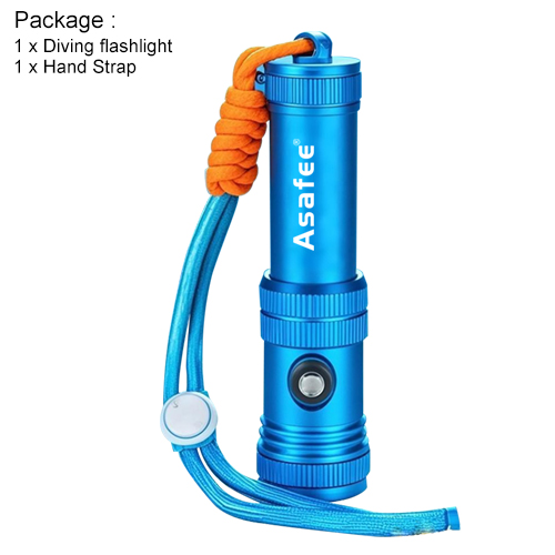 Asafee AF40 Professional Diving Flashlight SST40/10W LED 1200LM Ultra Dive Lamp 100M Depth 300M Rang