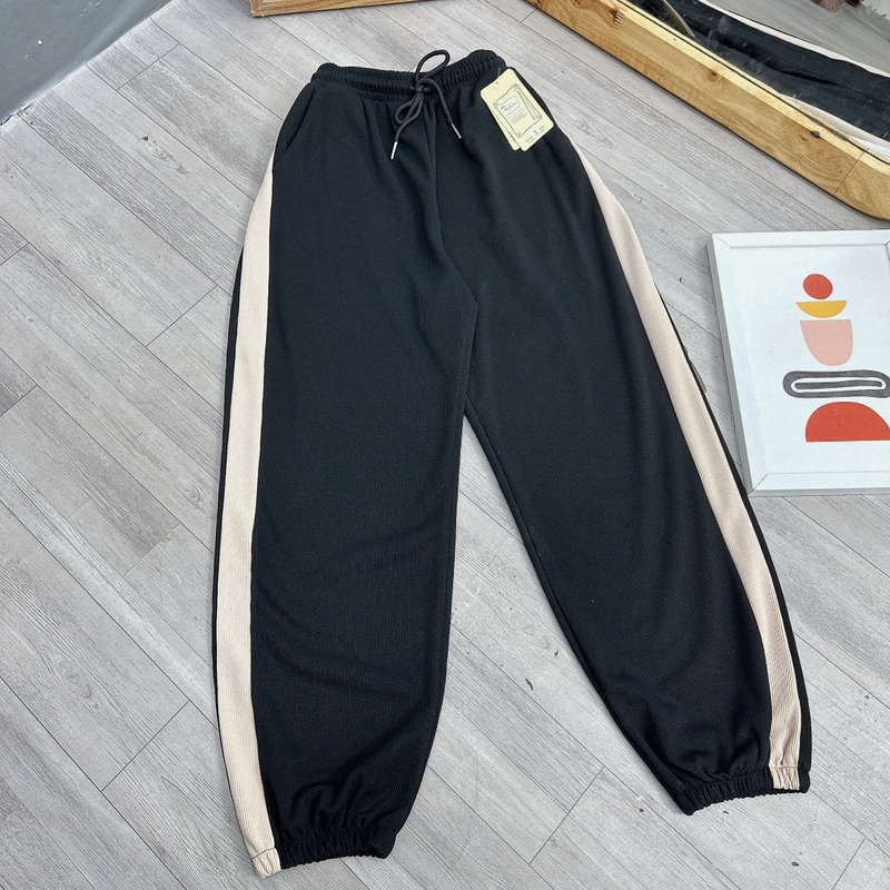 Quần jogger nữ bigsize nữ ống rộng bo gấu BIGSIZE CÔ NHỎ Quần thể thao 58-95kg QSSUON