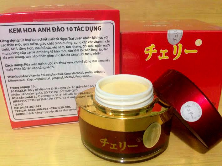 Kem Face Hoa Anh Đào Nhật Bản 10 Tác Dụng Khử Nám Mụn Hiệu Quả 15G