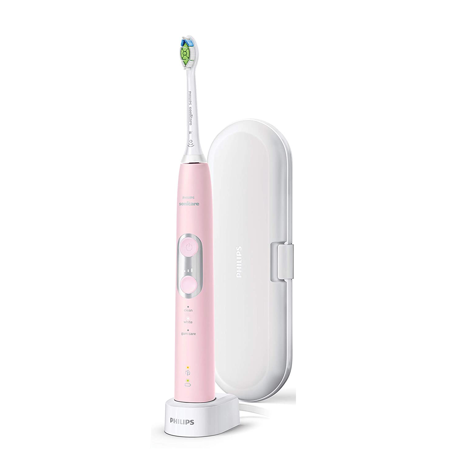 Bàn chải điện Philips Sonicare 6100 - Đen, Tím, Trắng, Xanh dương, Hồng