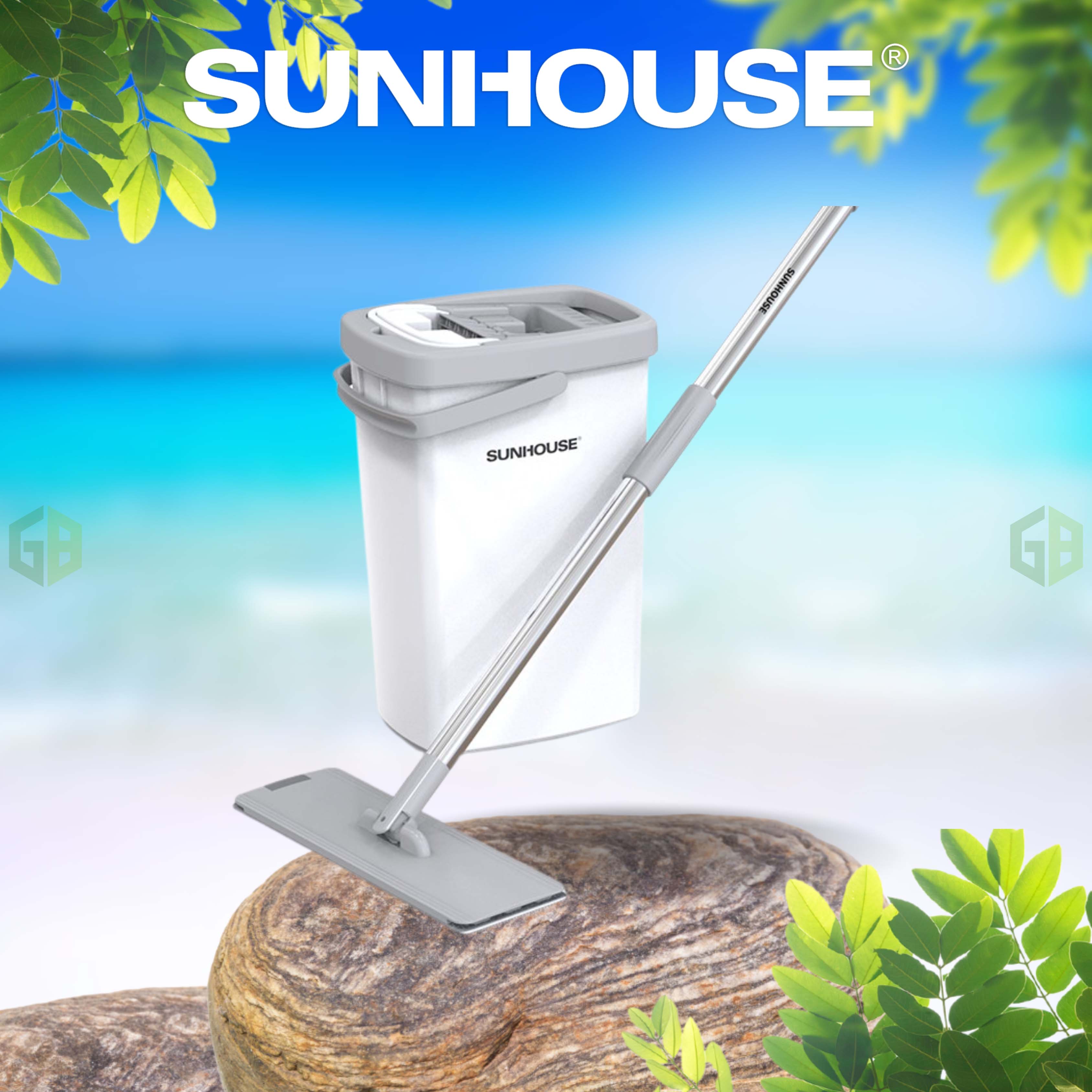 Bộ lau nhà đa năng space saving SUNHOUSE KS-CL3211PW - Bảo hành chính hãng 6 tháng