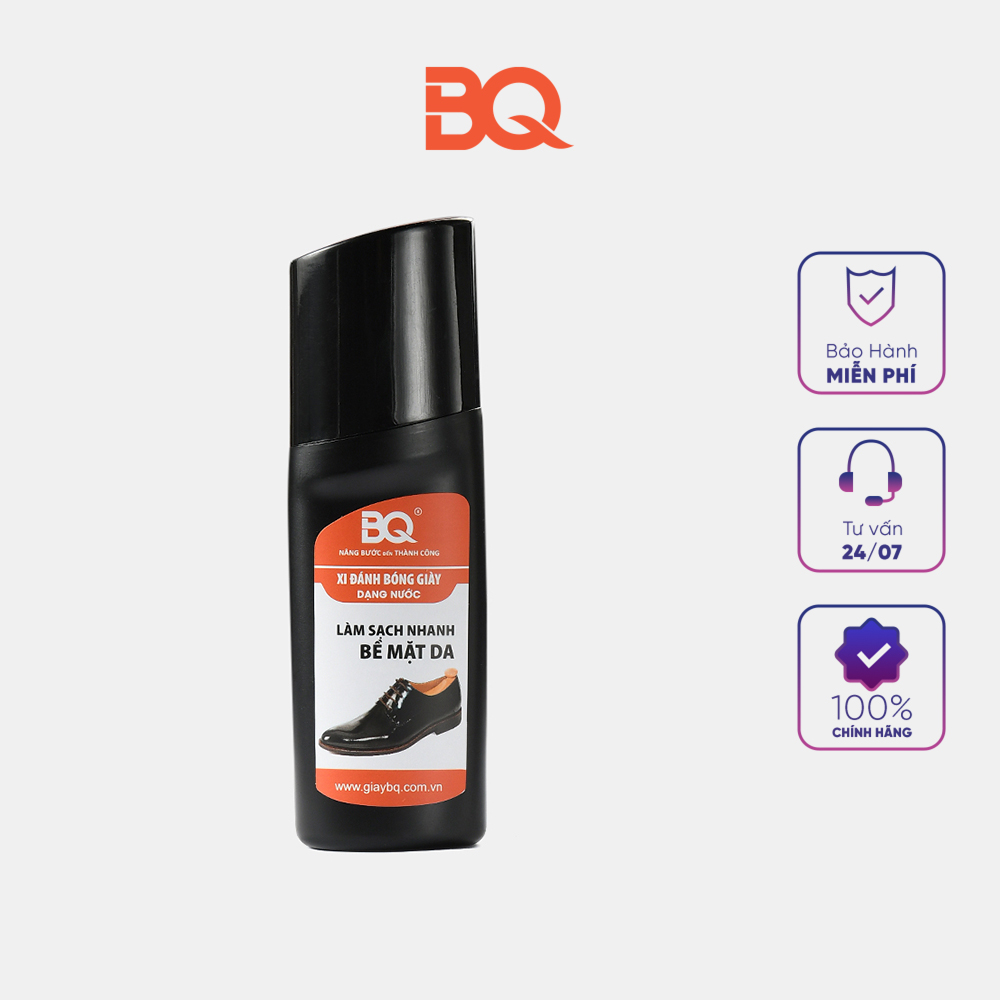 Xi đánh giày da nam vệ sinh dạng nước đen nâu BQ