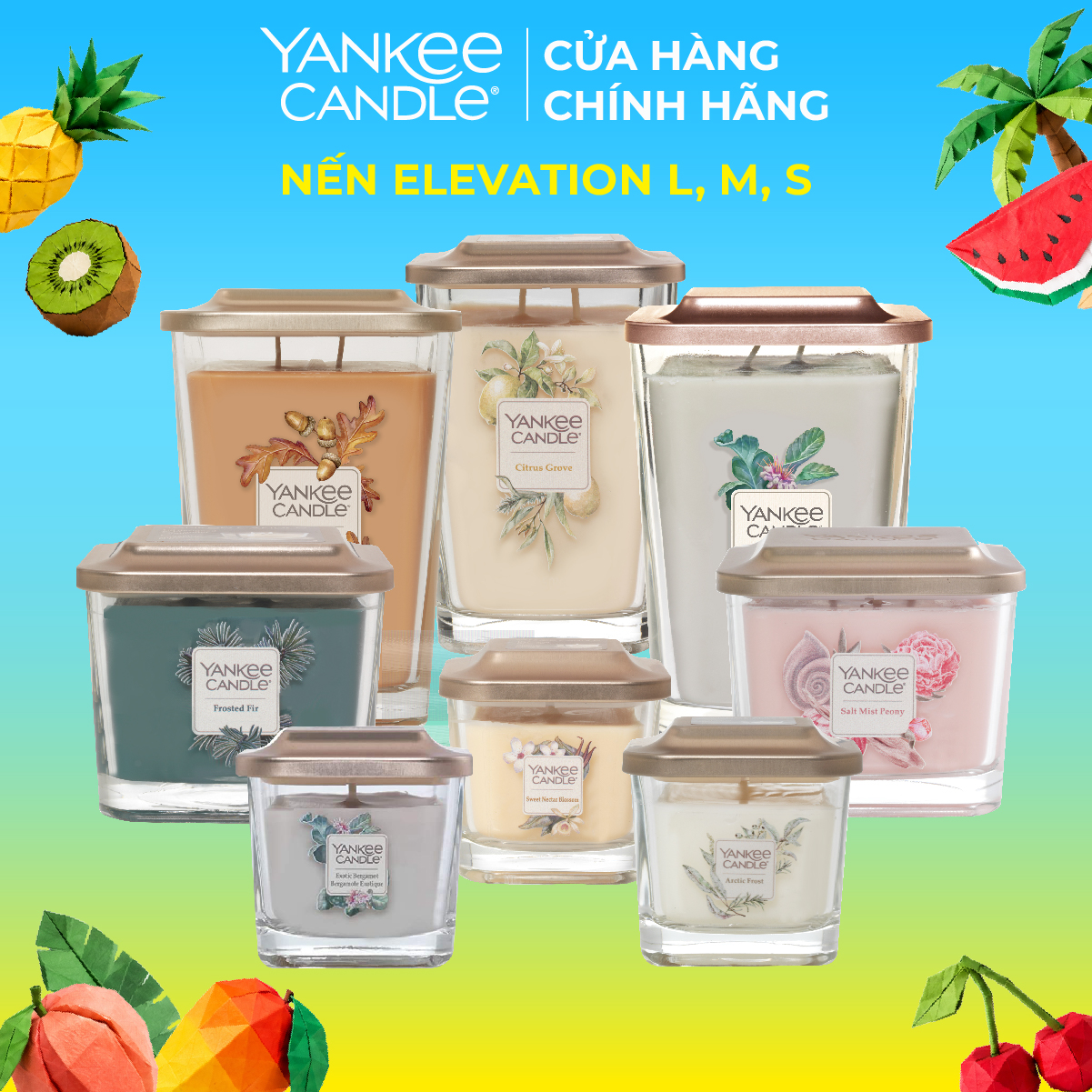 Nến thơm Sáp đậu nành Elevation Yankee Candle