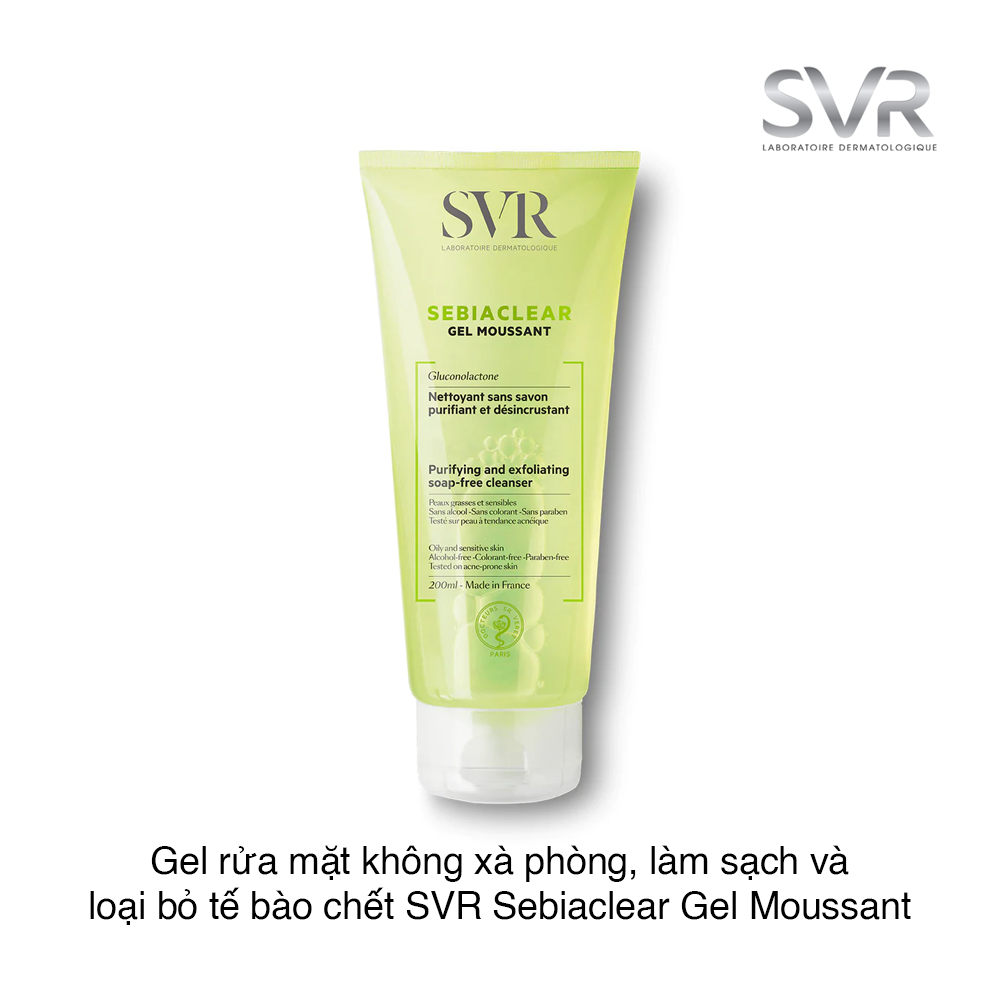 Sữa Rửa Mặt SVR Sebiaclear Gel Moussant 200ml [chính hãng]