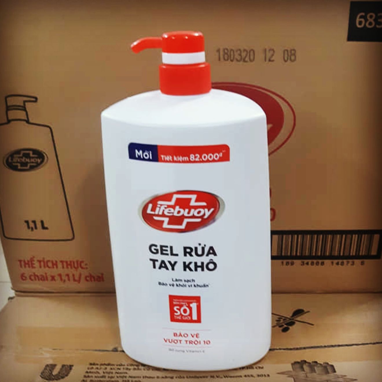 Rửa Tay Khô Lifebuoy 1100Ml