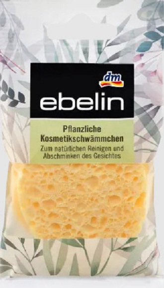 Bọt biển rửa mặt Ebelin gồm 2 miếng Kháng khuẩn