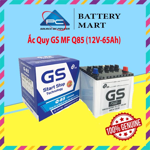 Bình Ắc Quy 12V-65Ah Ắc Quy Ô Tô GS MF Q85