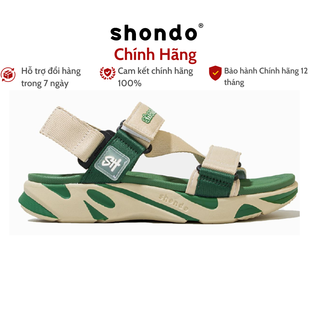 Giày Sandal Nữ Nam SHONDO F8 - Đế Phylon Siêu Nhẹ Thấm Hút Mồ Hôi Cực Tốt Đế 5cm Giúp Tăng Chiều Cao