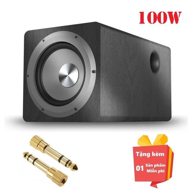 ( Quà tặng kèm Đầu chuyển cổng loa 3.5mm sang 6.5mm ) Loa siêu trầm Subwoofer SU650D công suất lớn 1