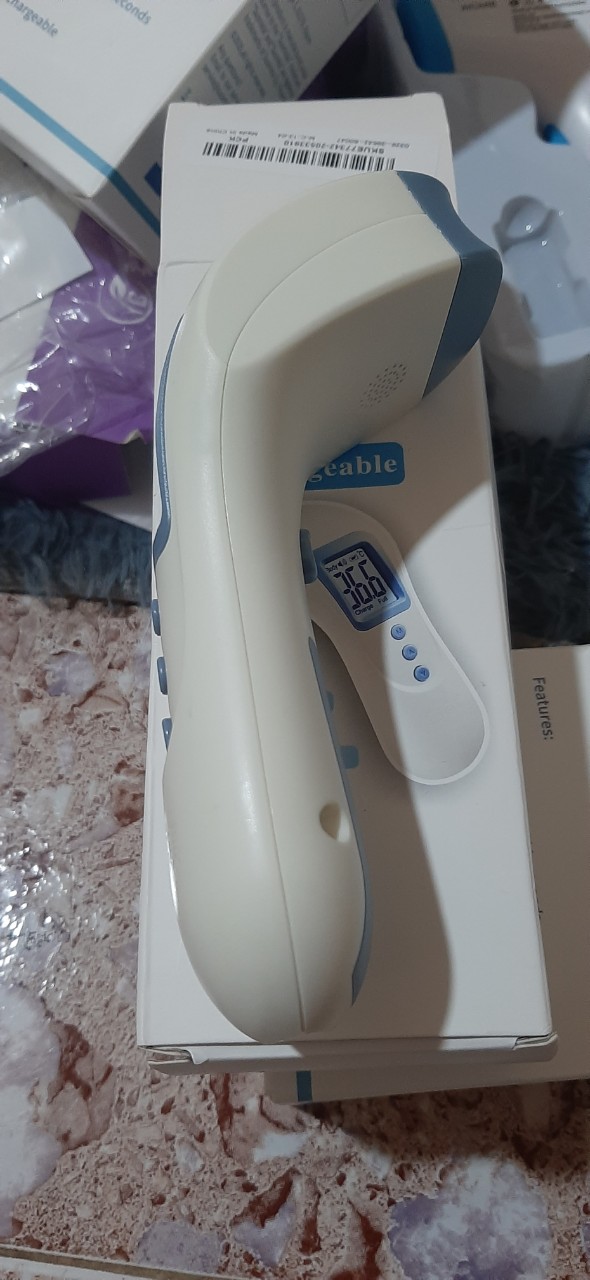 Nhiệt Kế Hòng Ngoại Dùng Pin Sạc Hết Điện Lại Sạc Vào Bh 5 Năm