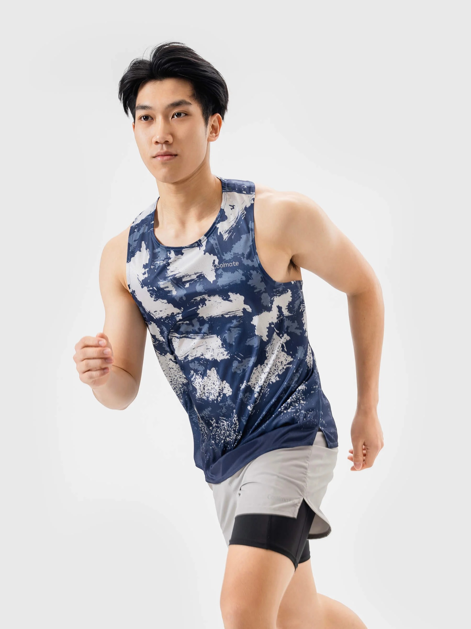 [CHỈ 20H 7-14.2 MUA 4 GIẢM 18%]Áo Singlet thể thao Chạy bộ Graphic Frostly Mountain - Coolmate