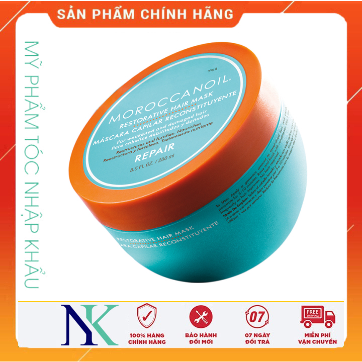 [Hcm]Mặt Nạ Moroccanoil Repair Phục Hồi Tóc Hư Tổn 250Ml