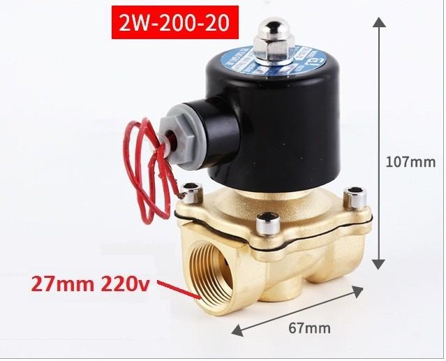 Van điện từ phi 27 -220V thường đóng Coil nhập xịn - Loại tốt