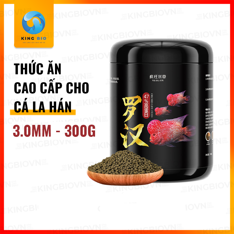 [King Bio] Cám FKSC Flower Horn Thức ăn cho cá la hán giúp kích size lên màu lên đầu và hỗ trợ tiêu 