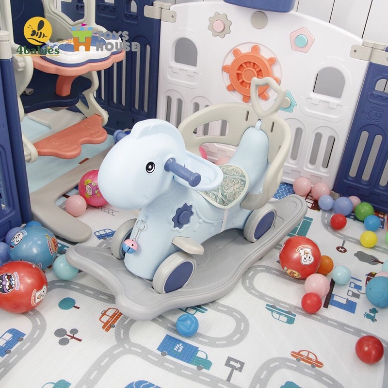Ngựa bập bênh đa năng kiêm xe chòi chân và xe đẩy cho bé Toys House WM19033 hàng chính hãng cho bé |YOYO99