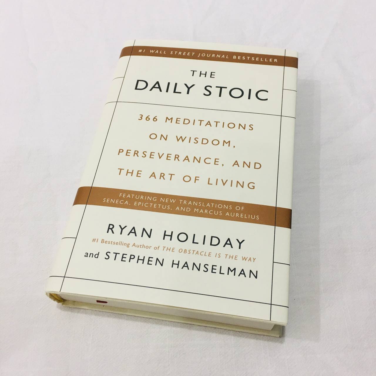 Book The Daily Stoic : 366 Meditations on Wisdom, Perseverance, and the Art of Living by Ryan Holiday and Stephen Hanselman..