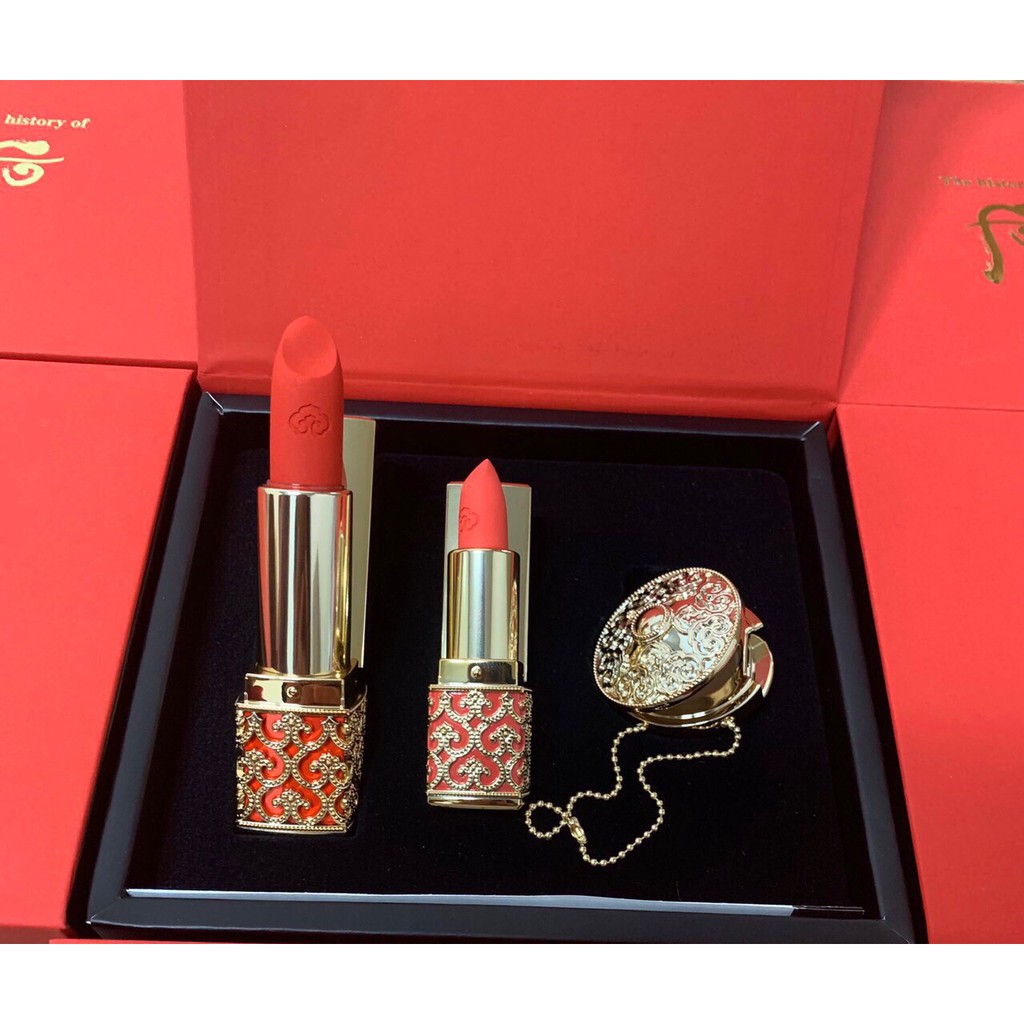 [Hcm]Set Son Lì Whoo Mi Velvet Lip Rouge Sắc Đỏ Cam Tặng Mini Hồng Cam + Son Dưỡng Cam Kết Hàng Đúng Mô Tả Chất Lượng Đảm Bảo An Toàn Đến Sức Khỏe Người Sử Dụng Đa Dạng Mẫu Mã