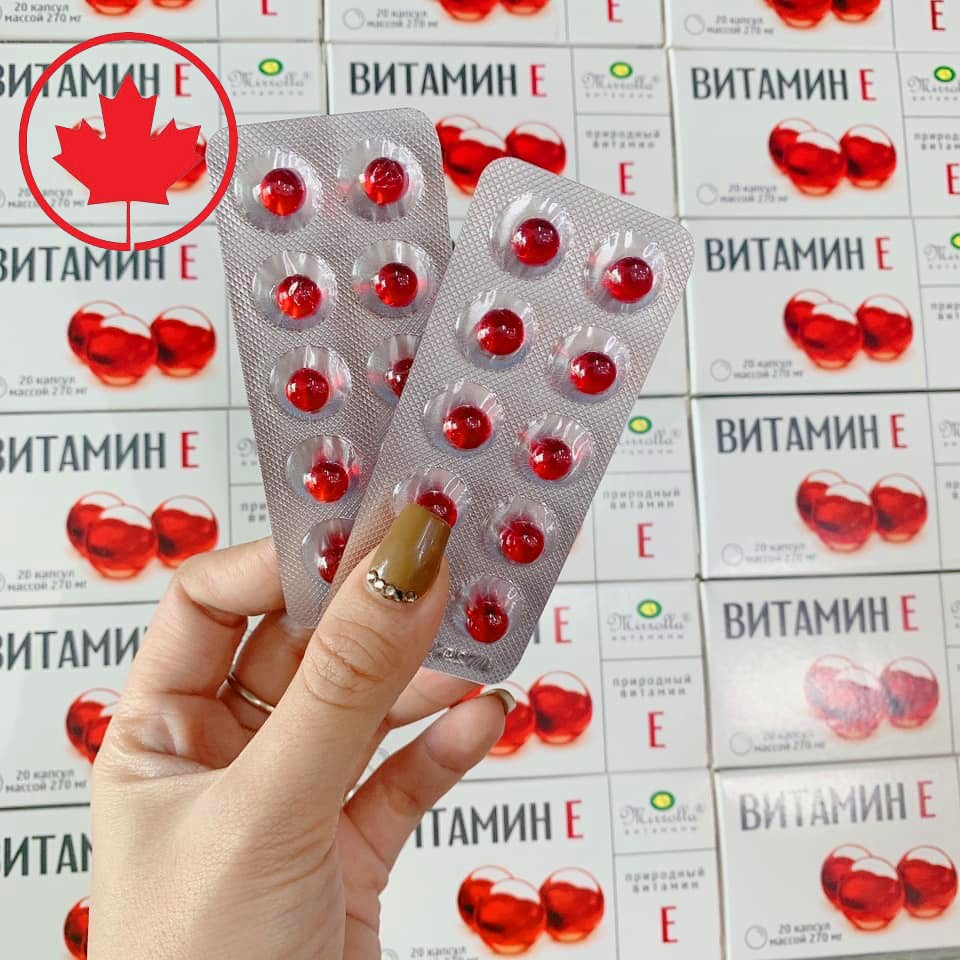 [Hcm]1 Vỉ Vitamin E (E Đỏ Chuẩn Nga) Cam Kết Hàng Đúng Mô Tả Chất Lượng Đảm Bảo An Toàn Đến Sức Khỏe Người Sử Dụng