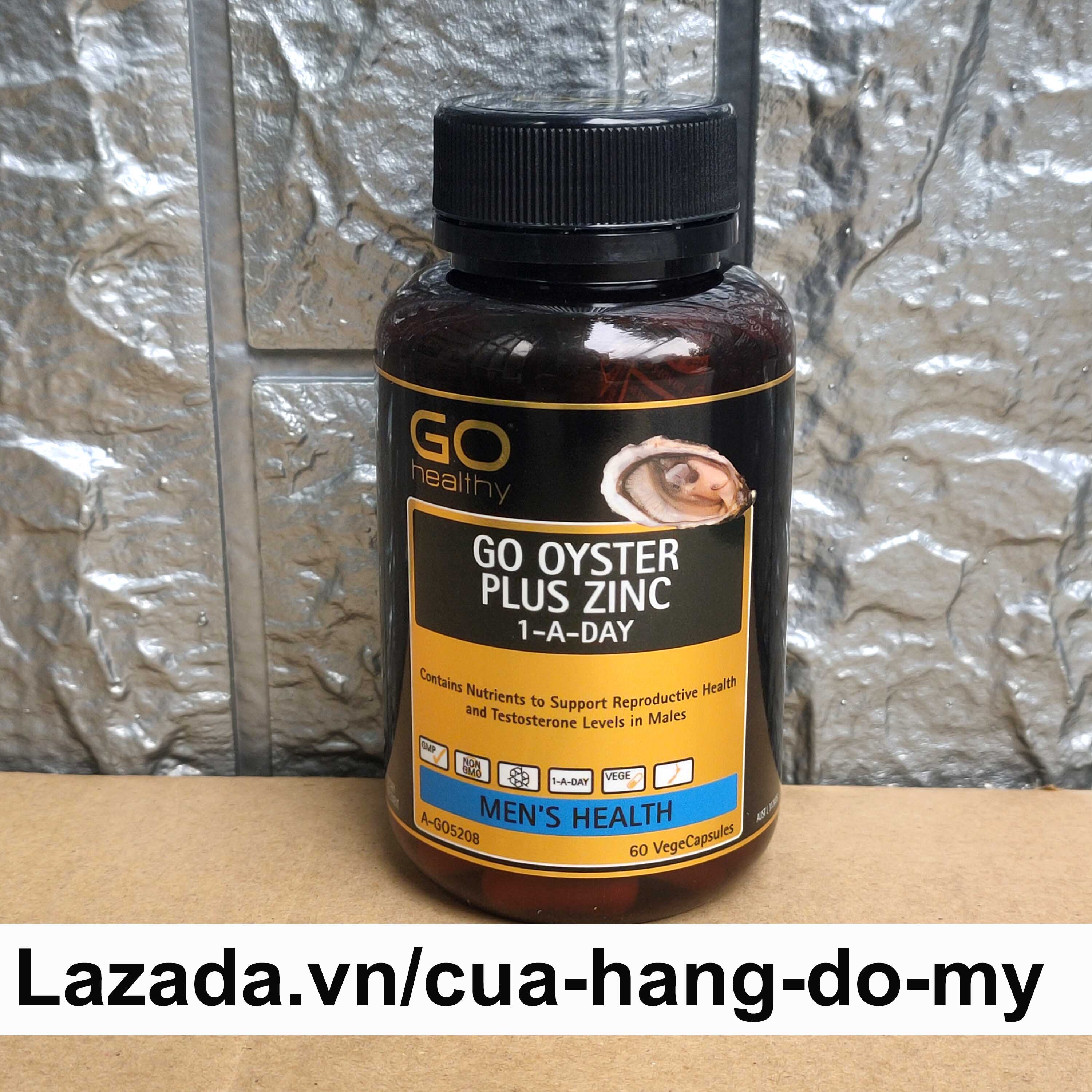 Viên Uống Tinh Chất Hàu Go Healthy Go Oyster Plus Zinc 1 A Day 60 Viên Của Úc - Hỗ Trợ Tăng Cường Sức Khoẻ Nam Giới