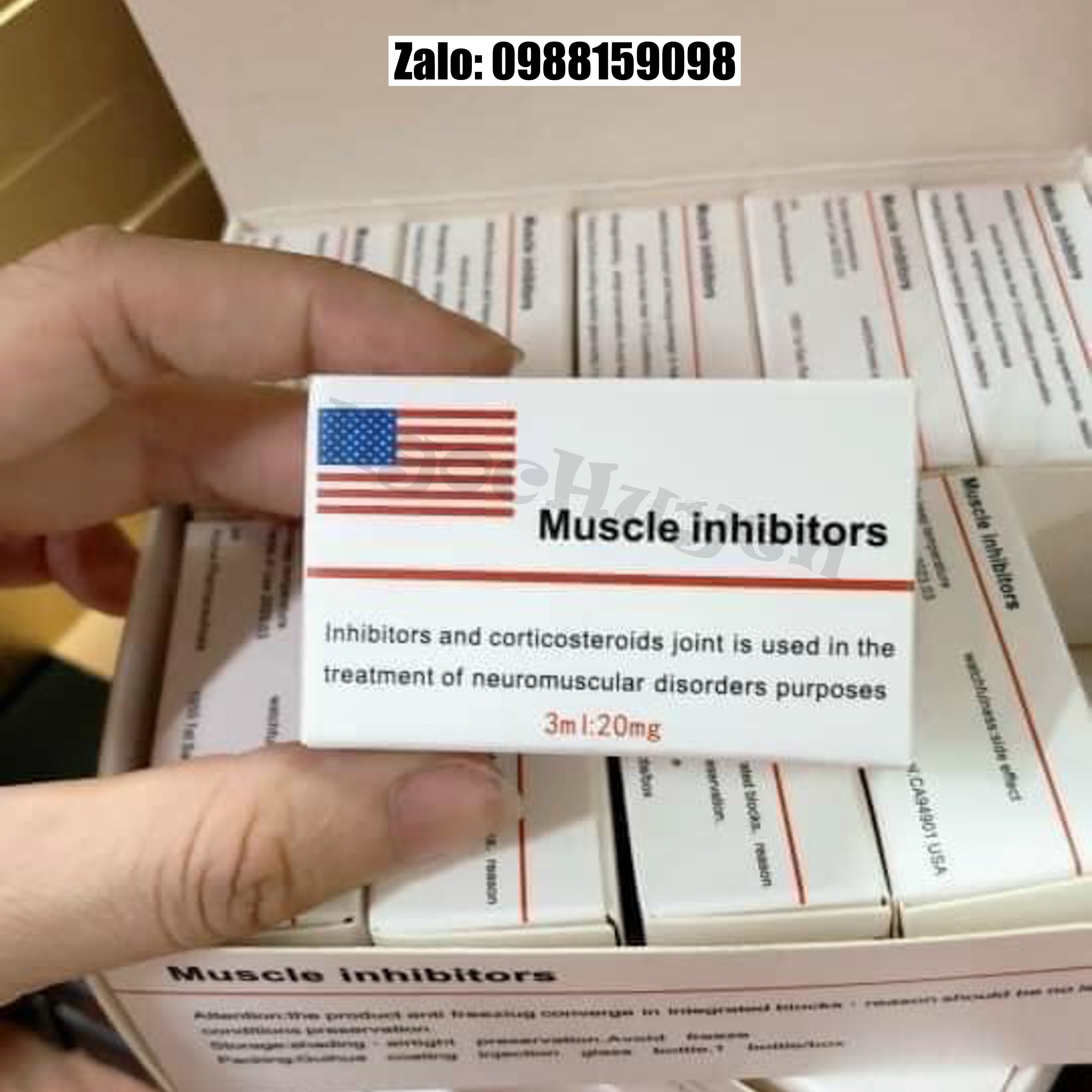 Kích tan mỡ, giảm cơ Muscle Inhibitors - 1 hộp 10 lọ
