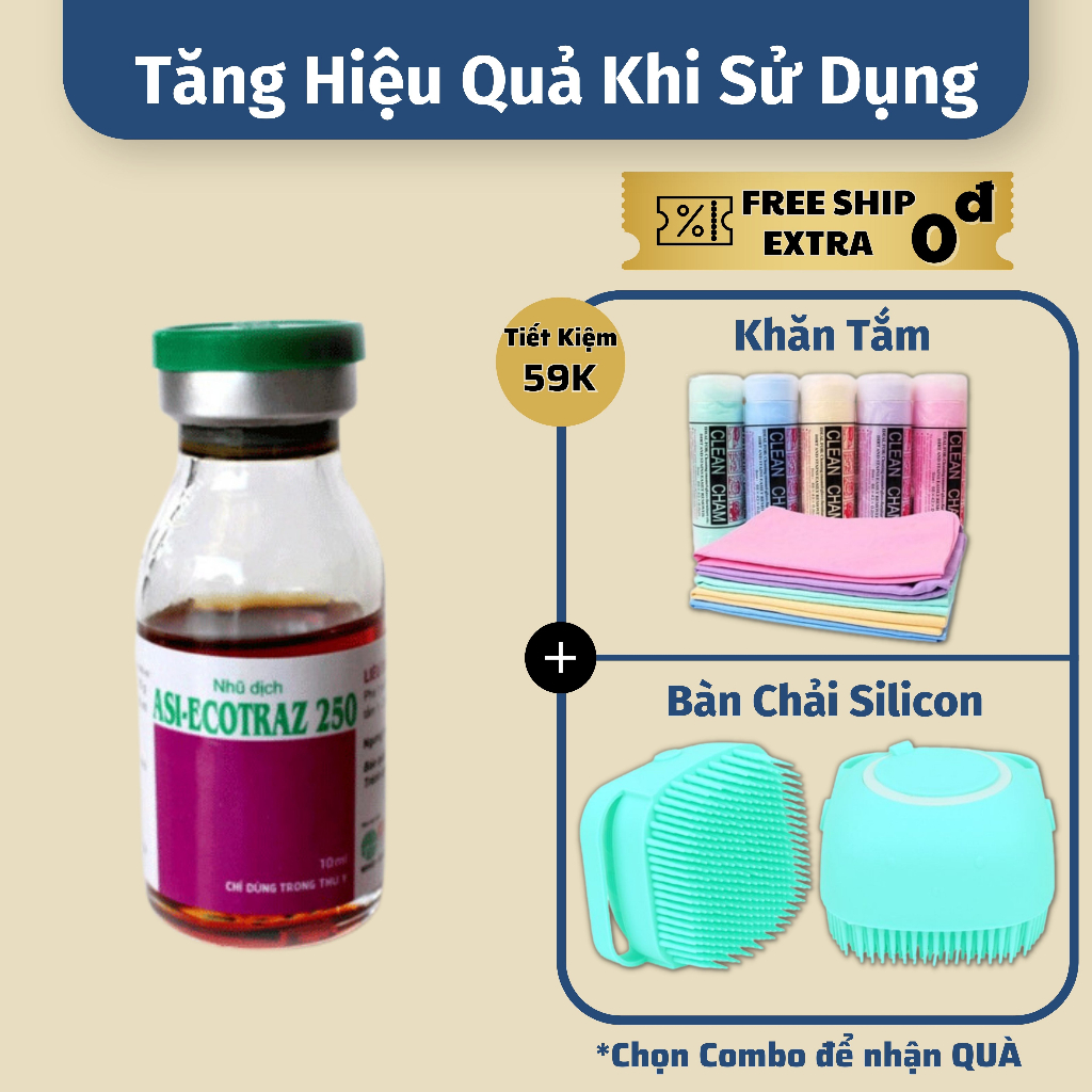 Dung Dịch Pha Tắm Xịt Hết Ve Rận Dành Cho Chó Mèo EcoTraz 250 - Nhũ Dịch Tắm Pha Nước Loại Bỏ Ve Giậ