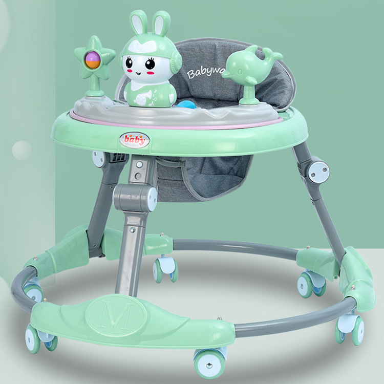 (full bộ)Xe tập đi xe chạy tròn cho bé có tay đẩy+lót chân+có nhạc đèn+ bánh xe xoay 360+chỉnh cao thấp