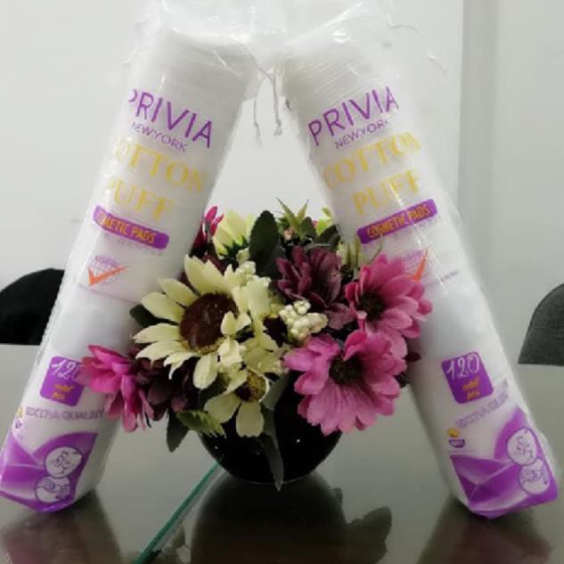 Bbông Tẩy Trang Privia 120 Miếng - Privia