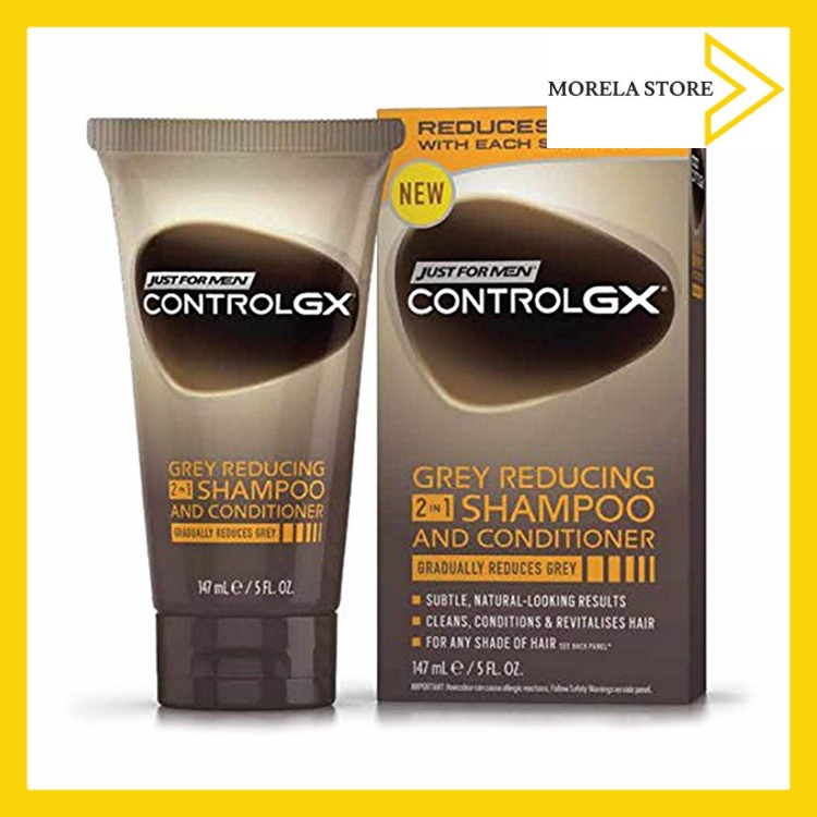 [HCM]Dầu gội kèm xả giảm tóc bạc cho nam Just For Men Control GX Grey Reducing 2-in-1 Shampoo and Conditioner 118 ml