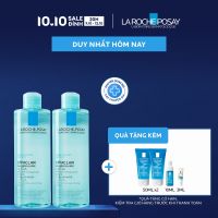 Bộ sản phẩm nước tẩy trang làm sạch sâu giàu khoáng dành cho da dầu nhạy cảm La Roche-Posay Effaclar Micellar Water Oily Skin 400ml