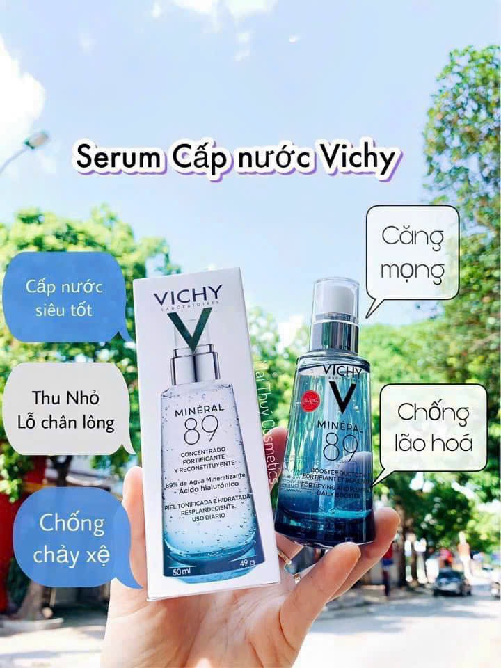 [PHỤC HỒI CHUYÊN SÂU] Serum Vichy Dưỡng Chất Khoáng Cô Đặc Vichy Mineral 89 50ml (Hàng PHÁP Chính Hã