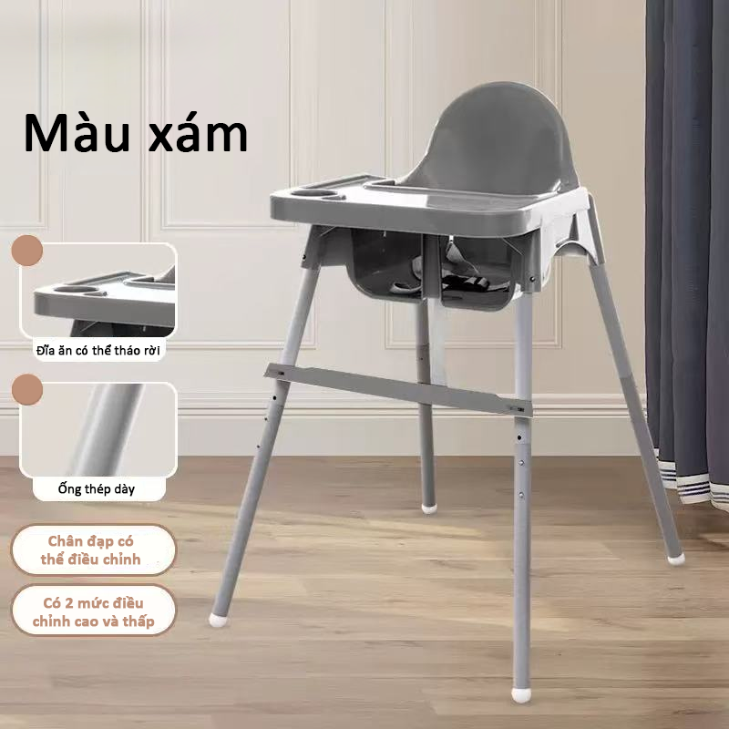 Ghế Ăn Dặm Đa NăngGhế ăn cho bé có bànbàn dây an toàn nâng cấp 3 điểmho bé từ 6 tháng đến 3 tuổi