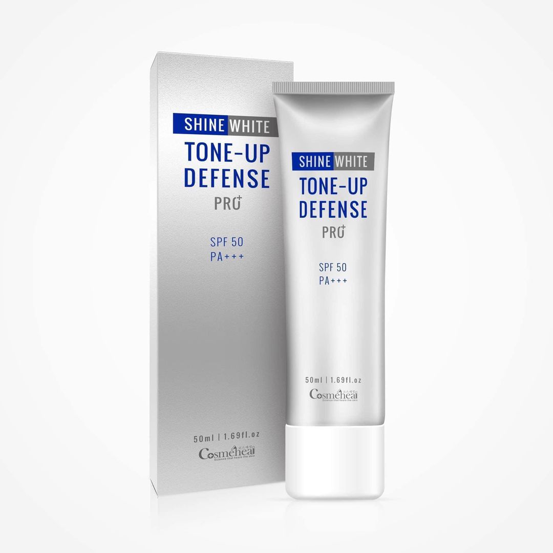 [Hcm]Kem Chống Nắng Cosmeheal Shine White Tone Up Defense Pro+(50Ml) Spf 50 Pa+++ Dưỡng Trắng Chống Nắng Cấp Ẩm Da