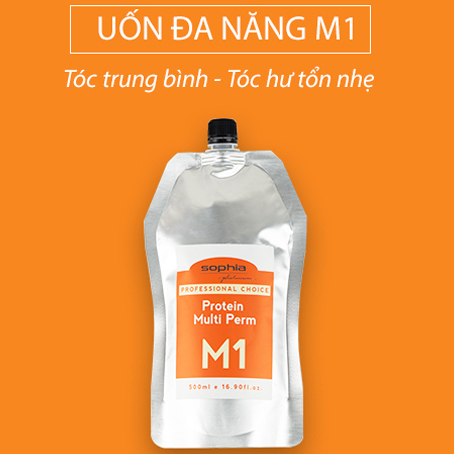 Thuốc Uốn Đa Năng Protein Chống Nát Tóc M1 - Dành Cho Tóc Trung Bình