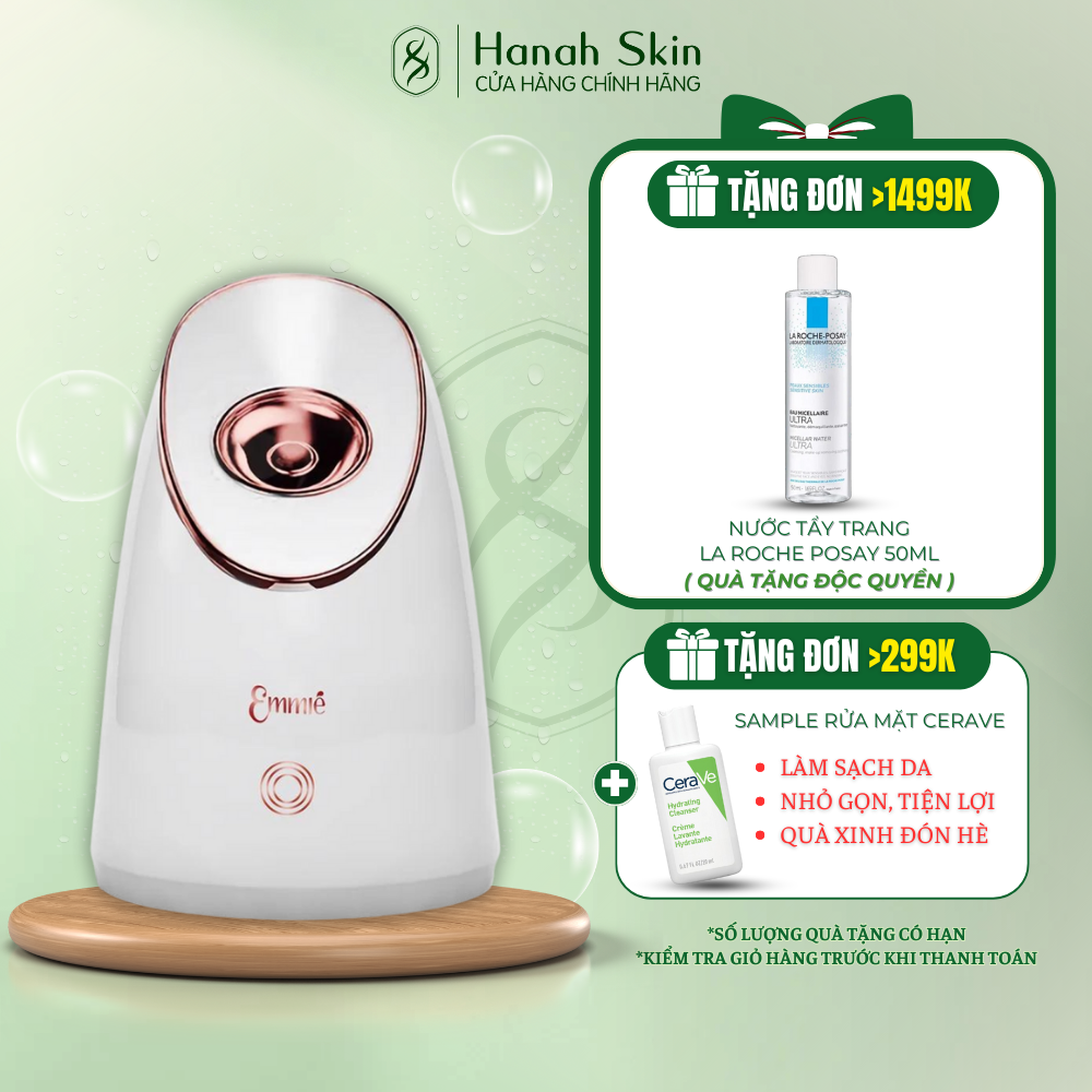 Máy Xông Mặt Cấp Ẩm Sâu Nano Ion Emmié By Happy Skin Nano Ionic Facial Steamer & Humidifier - HANAH 