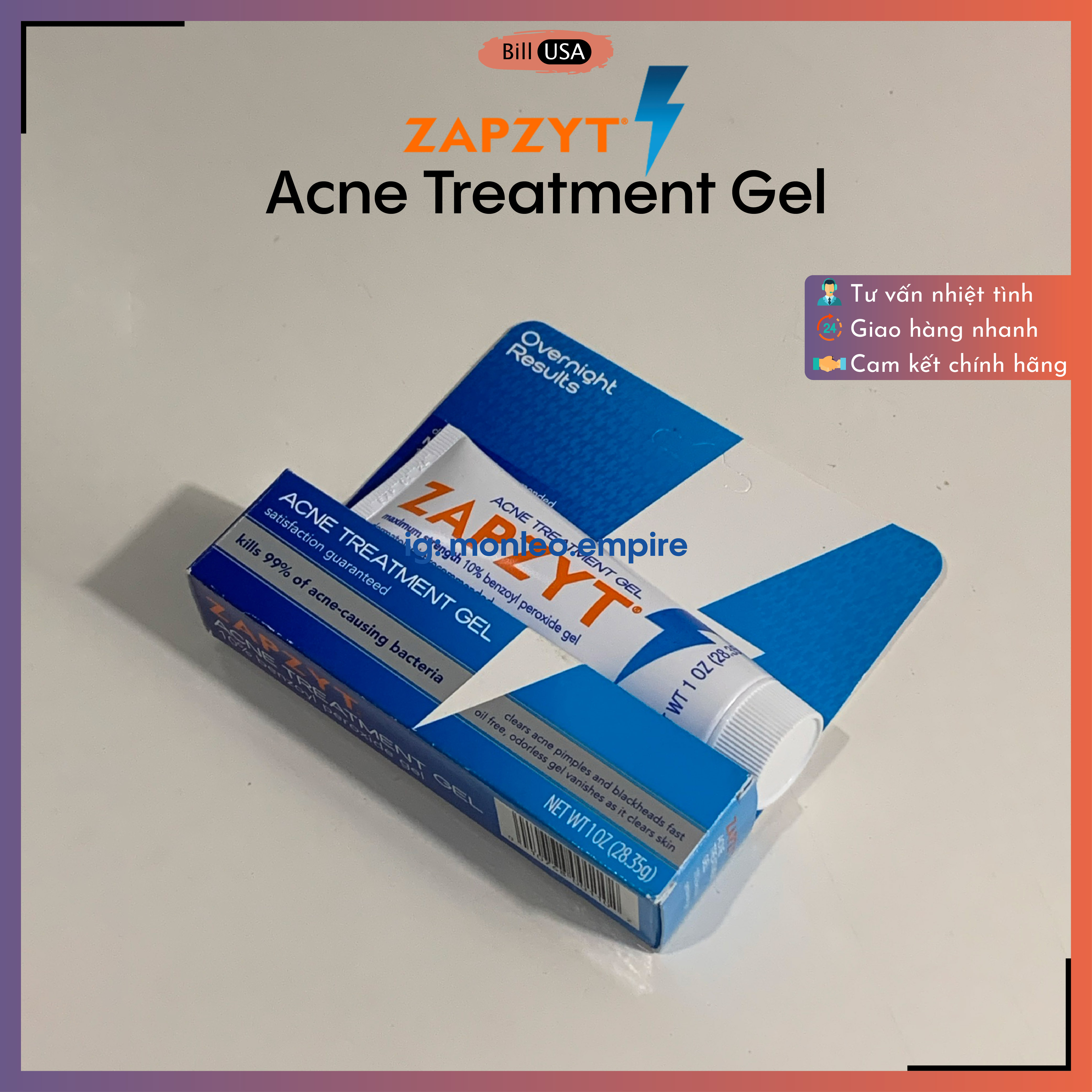 [Hcm]Gel Chấm Mụn Zapzyt Acne Treatment Gel 28.35G