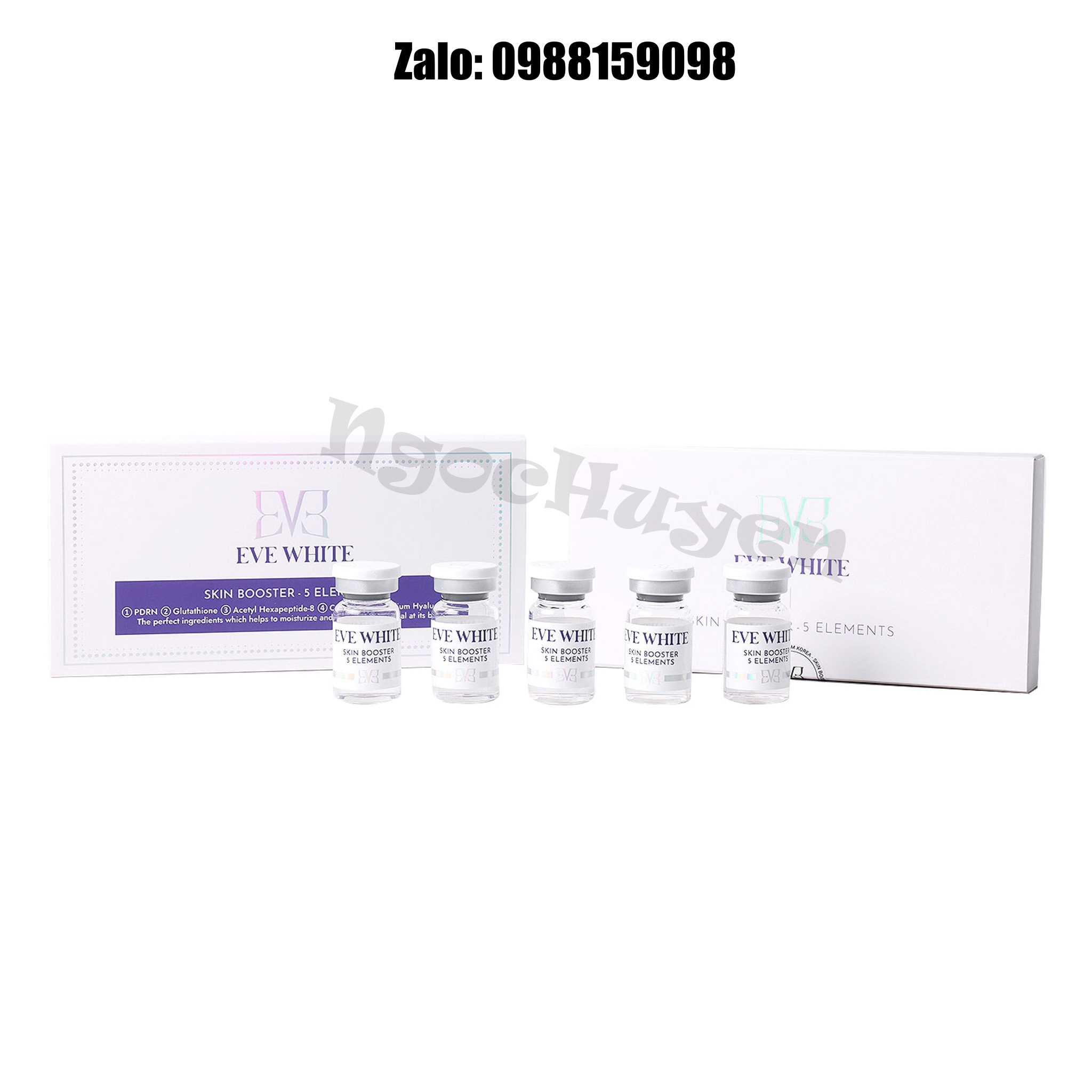 Tinh chất căng bóng da tiêm meso Eve White - 1hộp 5 lọ 5ml