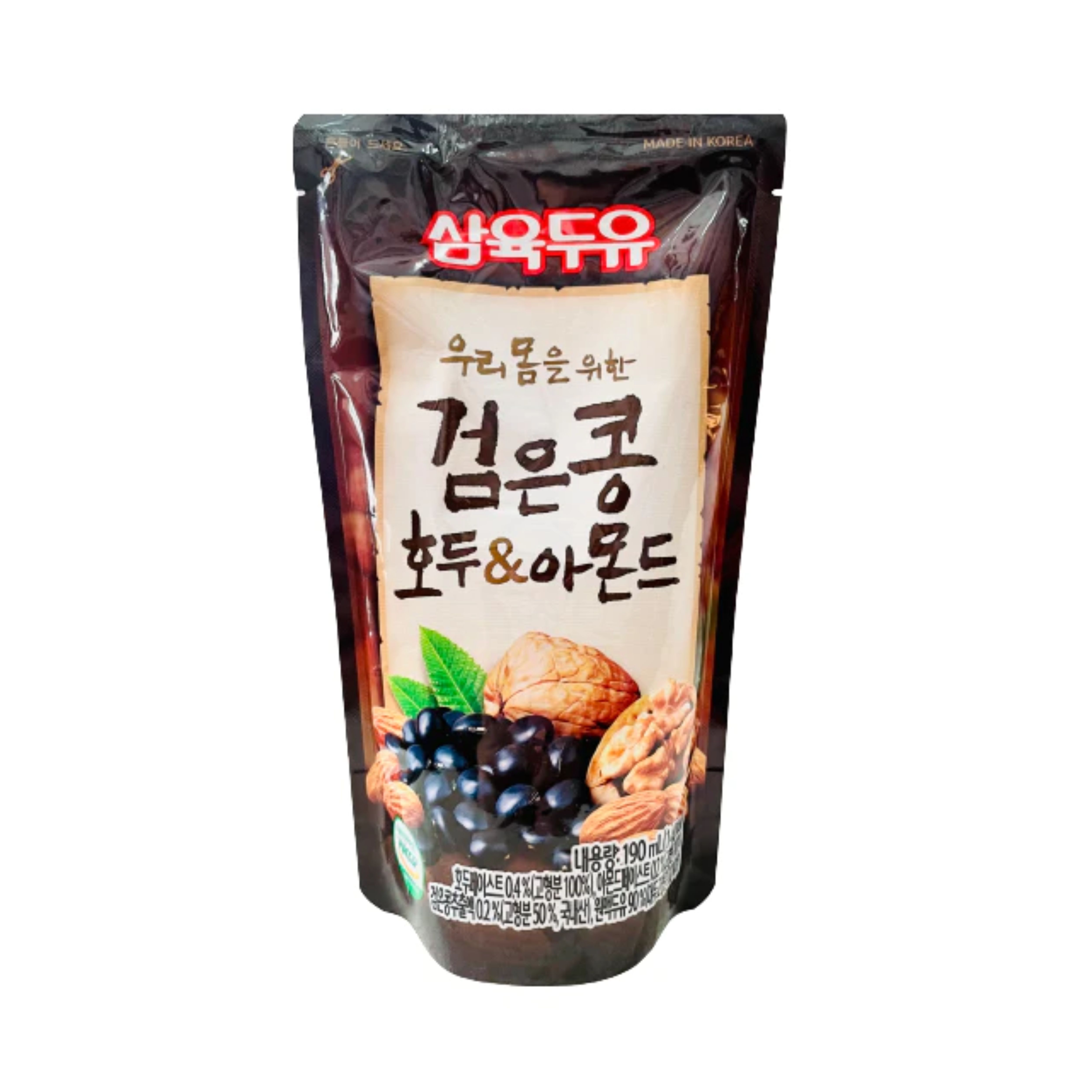 Sữa óc chó đậu đen và hạnh nhân Hàn Quốc (190ml)