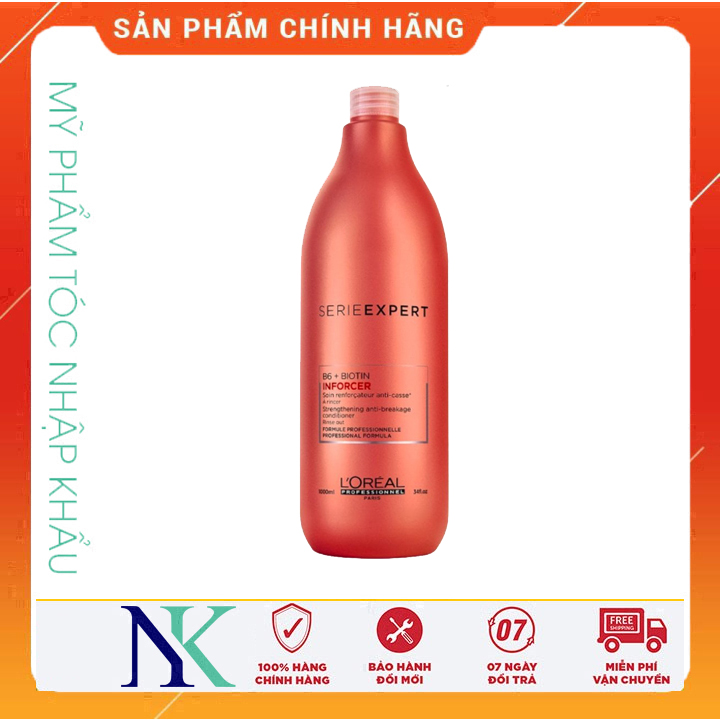 [Hcm]Dầu Xả Tăng Cường Cho Tóc Gãy Rụng Inforcer Biotin Và Vitamin B6 1000Ml