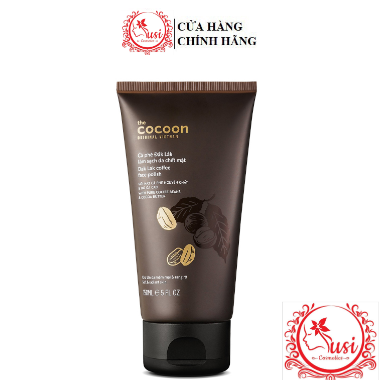 [Hcm]Tẩy Da Chết Mặt Cocoon Cà Phê Đắk Lắk Làm Sạch Da Chết Mặt Cocoon 150Ml