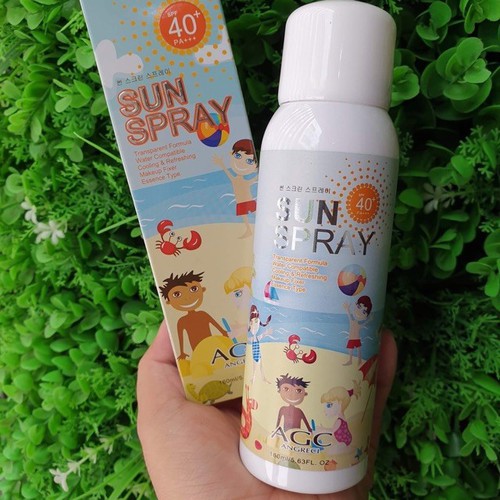 Chống Nắng Dạng Xịt Agc Sun Spray Spf 40+ Chai 160Ml