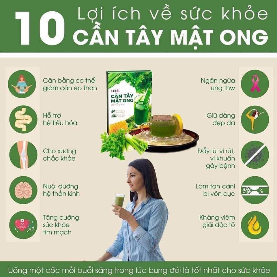 Cần Tây Mật Ong Chính Hãng - Chuyên Giảm Cân - Làm Đẹp Da - Sức Khỏe