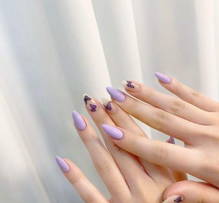 Bộ móng tay giả trang trí bướm xinh xắn 059